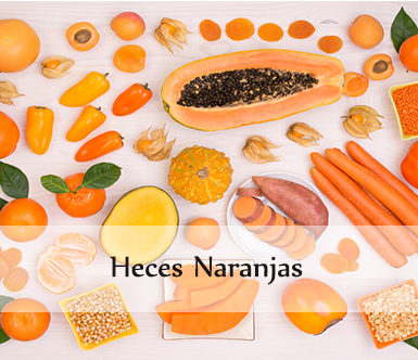 heces naranjas