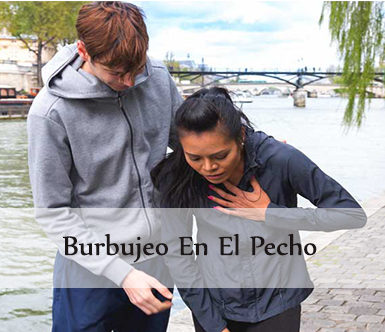 burbujeo en el pecho